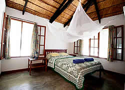 he Rio Savane Lodge offers four options for accommodation: chalets, huts and camping. 