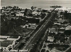 Aerial view of Inhambane Maozambique