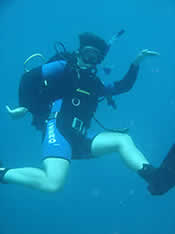 scuba diver mozambique