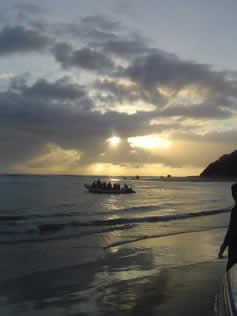 dive boat launch Ponto do Ouro
