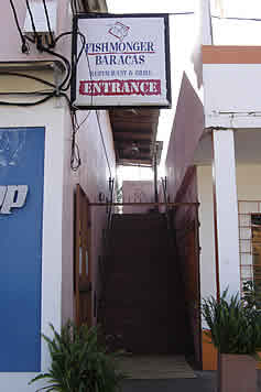 Entrance to Fishmonger Restaurant Ponto do Ouro
